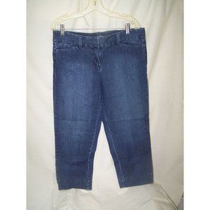 Ann Taylor Loft Modern Crop Pant 10 Capri Blue Denim